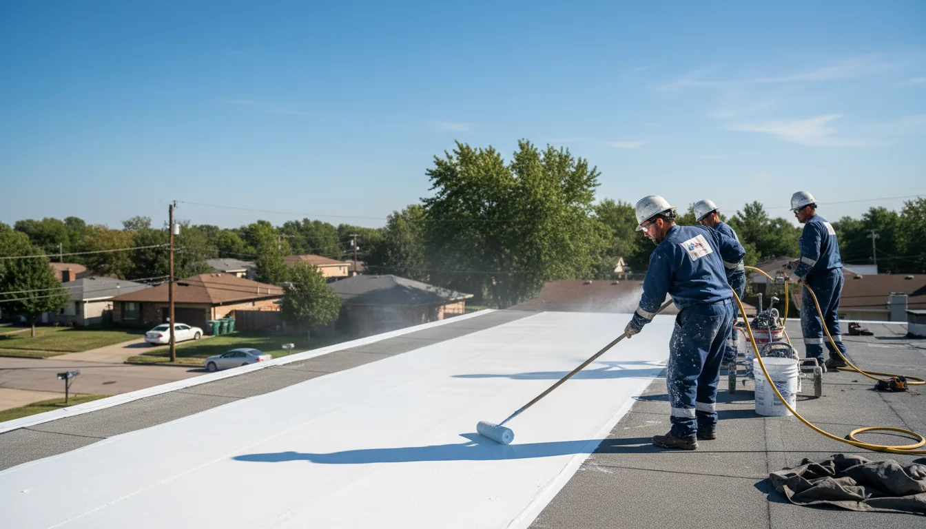 Commercial roof coating in Slaterville Springs, NY near me